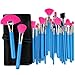 32 pcs. Cosmetic Professional Makeup Brushes Set "Glamour Blue" incl. Case of the brand MyBeautyworld24