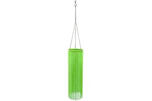 EONBES Tassel Windsock for Outdoor and Indoor Decorations 37" (Green)
