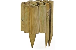 VERDELOOK | Vampiro, Bordura a Rotolo per Protezione Piante e Fiori 110x5 cm Altezza 35 cm, Recinzione Bassa Aiuola