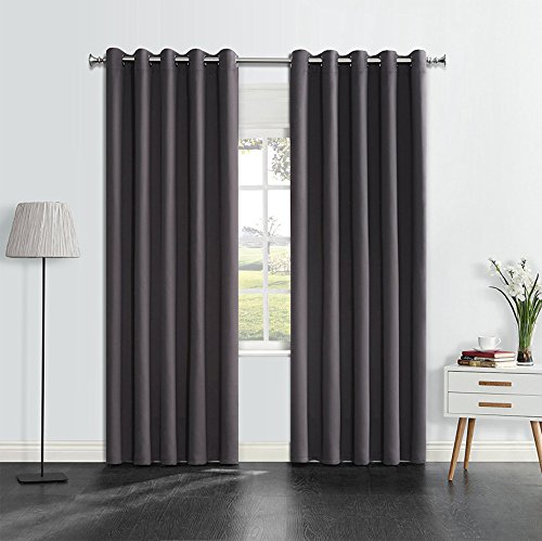 OnlyYou Blackout Curtain 2 Piece 168 x 137 cm - Dark Grey