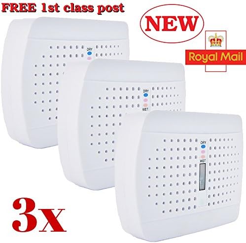 3x Rechargeable Moisture Absorbing Remover Devices Mini Portable Dehumidifier Reusable 48h courier