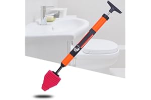 Yiokii Toilet Plunger Clog Remover Heavy Duty Toilet Unblocker High Pressure Sink Plunger Air Drain Clog Remover Plumbing Tool for Sink Bathroom Kitchen Bathtub Clogged Pipe