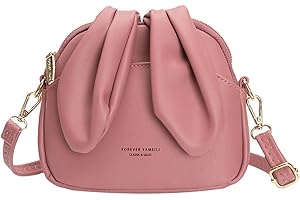 Pro-Noke Cute Crossbody Bag Rabbit Ears Shoulder Bag for Women Girl Messenger Bag Small Coin Purse Credit Function with Adjustable Strap