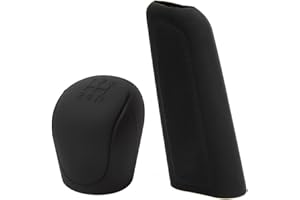 ETESLOT Couvercle Universel en Silicone Pommeau Levier Vitesse Couvercle Pommeau Levier Vitesse en Silicone Automobile Couvre Frein Main Silicone, Anti Dérapant, Résistante Adapté à La Plupart des Capots