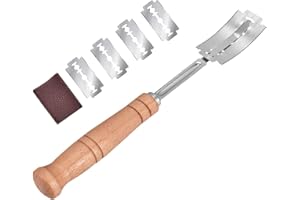 SEABABOO Lame Per Pane Impasto Strumento Per Tagliare Il Pane Taglierino Lama Pane Coltello Per Tagliare Il Pane Coltello Per Tagliare La Pasta Segnare Legno Curvo 5 Lame + 1 Set Di Coltelli