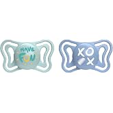 Chicco PhysioForma Light Pacifier 6-16 Months, Newborn Pacifiers with Soft Silicone Nipple, Helps Physiological Breathing and