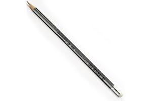 Lápices Triangulares con Goma - Caja de 12 - Mina 2HB Resistente a Roturas - Revestimiento de Color Negro - Ideal Niños y Adultos - Útiles Escolares - Keyroad