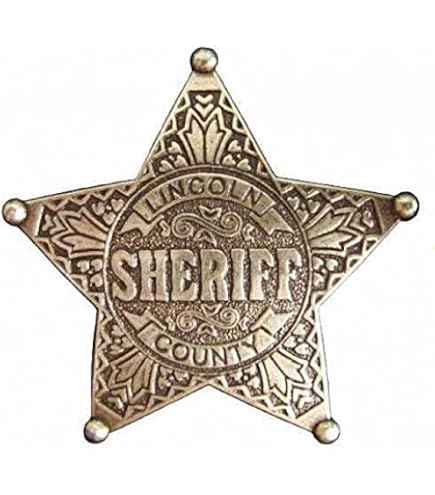 Badge US Marshall Denix – Modèle Tombstone – Métal, 6 Cm – Accessoire Western, Collection Ou Cosplay