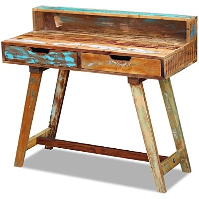 Vidaxl Bureau Bois de récupération massif