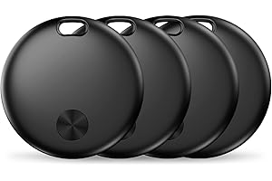 QIVORO Smart Tracker Tag Item Finder 4Pack, Compatible with Apple Find My APP (iOS Only), IP67 Waterproof, Replaceable Battery, Suitable for Luggage, Bags, Wallets, Backpacks, Keys