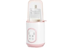 Ylnailky Calentador de biberones portátil, calentador de leche materna de viaje de calor rápido, calentamiento instantáneo y calentamiento constante, calentador automático de botellas, calentador de