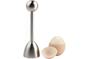 ANCUIOYZ Séparateur de Coquille D'oeuf, Coupe-œuf Outil D'Oeuf en Acier Inoxydable Coupe Oeuf, Pour Ouvrir les Coquilles d'œufs Crus et Cuits, Grand 13,2 * 3,6 cm