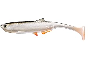 LMAB Bleak Shad Leurre en caoutchouc pour sandre, perche, brochet et truite - 6 cm, 9 cm, 12 cm KÖFI