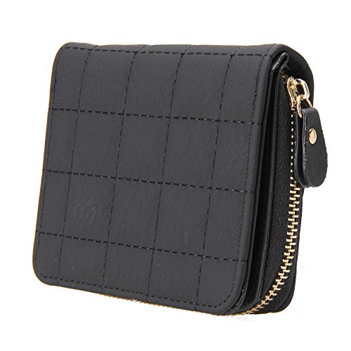 Preisvergleich Produktbild Domybest Frauen Kurze Brieftaschen Pu-leder Weibliche Plaid Geldbörsen Nubuk Kartenhalter Brieftasche Reißverschluss Brieftasche Mit Geldbörse