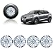 Auto Pearl - Premium Quality Car Full Caps Silver 15inches Wheel Cover For - Maruti Suzuki New Baleno RS.1649.00