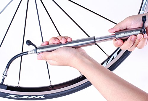 Mini Pumpe – hoher Druck – zuverlässig, kompakt & leichte Rahmenpumpe – kompatibel mit Presta & Schrader Ventil – Beste Qualität & Leistung – Fahrradpumpe für Mountainbike & BMX-Reifen - 3