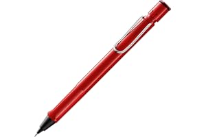 LAMY safari red - Mechanical Pencil with ergonomic grip & body made of robust ASA plastic - ideal for drawing & writing - including LAMY M 41 fine line refill 0.5 mm & eraser tip