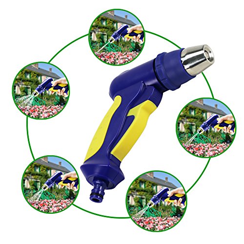 Hochdruck Garten Handbrause Mit gelber Schnellkupplung, Am besten geeignet für Rasen, Pflanzen & Sträucher, Autowäsche - 6