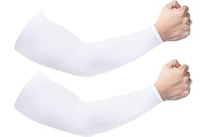 Ancokig Sports Mangas del Brazo Mangas Enfriamiento de Protección UV Largo Mangas de Sol para Deportes Ciclismo Baloncesto Corriendo Golf para Mujer Hombre