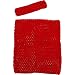TtS 1.5"x6" 6"x6" 7"x9" 8"x10" 10"x12" Crochet Tube Top Infant Dress elastic Waistband Headband Tutu Supplies For Baby Girls 16 Colours (7"x9" Red)