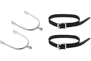 SM SunniMix Espuelas Y Correa para para Hombres, Suministros para Equipos Ecuestres, Aleación De Zinc, Duradero, Ligero
