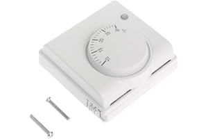 BIlinli 220 V, 6 A, termostato meccanico, regolazione della temperatura, aria condizionata e riscaldamento a pavimento