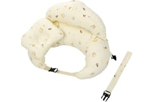 ZTOONE Breastfeeding Pillow, Multifunctional Nursing Pillow With Adjustable Buckle, Breastfeeding, Bottle Feeding Pillowcase Removable And Washable (Pale yellow)