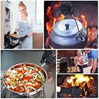 MILcea Grillhandschuhe Ofenhandschuhe Grill Lederhandschuhe Hitzebeständige bis zu 800 ° C Universalgröße… – Bild 7