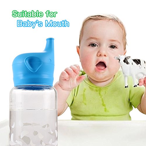 Trinklernbecher für Gläser und Becher, Auslaufsicher Sippy Deckel mit Silikon BPA-frei SipSnap von Tinabless -Rot, Gelb, Blau, Grün 4er Set - 2