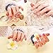 50 Sheet Nail Stickers Decals, Vanyda 3D Water Transfers Nail Art Designs Feather Flowers Butterfly Lips Mix Patterns