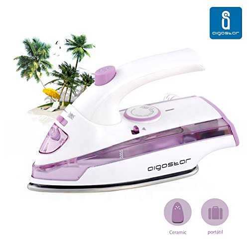Aigostar aquatravel - Reise Dampfbügeleisen. Größe. 800 Watt. Aquamarin & Violett. Exklusives Design 800.00 W
