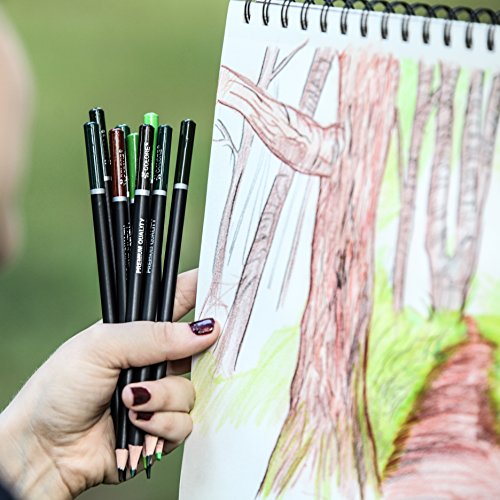 Colore Buntstifte – 72 Premium-Farbstifte, vorgespitzt fürs Zeichnen und für Malvorlagen – Super Zubehör für den Kunstunterricht, für Kinder & Erwachsene, für Malbücher – 72 Farben - 8