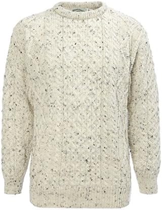Irish Aran Crew Neck Sweater