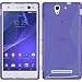 Produktbild PhoneNatic Case für Sony Xperia C3 Hülle Silikon lila S-Style + 2 Schutzfolien