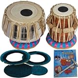 Sai Musical Sheesham Wood Tb-0088 Steel Tabla Drum Set Silver Color - a Musical Instrument.