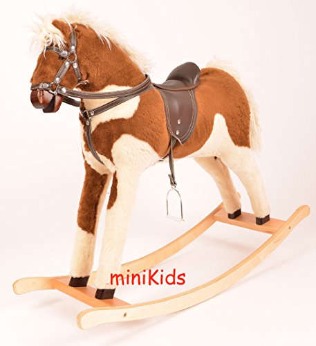 INDIANA Sehr Hochwertiges Großes Schaukelpferd / Schaukeltier Handarbeit