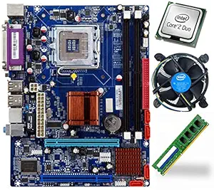 Bandyotech Intel Core 2 Duo 3.0 GHZ Processor + Consistent G41 D3 Motherboard + 4 GB (1333 FSB) DDR3 EVM RAM + Intel CPU Fan