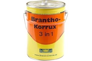 BRANTH FARBEN Brantho Korrux"3 in 1" 5 Liter 9005 Schwarz (19,00 EUR/l)