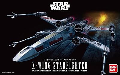 Bandai- X Wing Fighter-Bandai-01200 Star Wars Maquette, 1200, Gris, 1/72