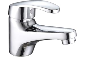 Rubinetto da Bagno, Lavandino ANMECS Miscelatore Monocomando Lavabo Rubinetto da Bagno Cromo AN62927