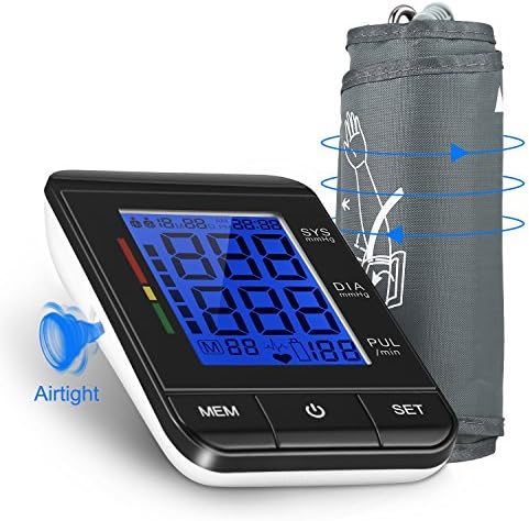 Digital Arm Blood Pressure Monitor, Home Use Electric Pressure Monitor for Adults and Kids, Clinically Accurate &amp; Fast Reading, Large Screen Display
