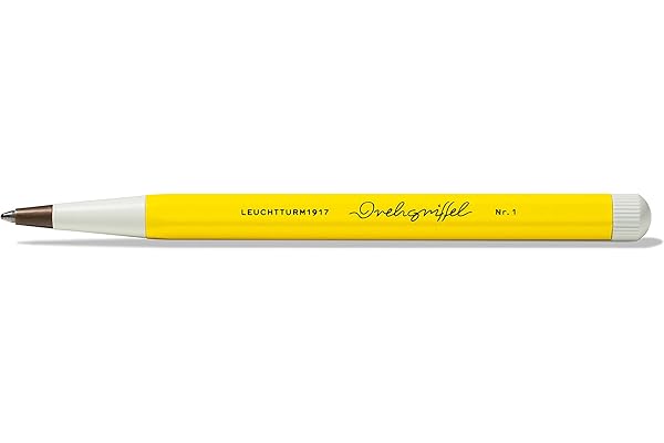 LECUHTTURM1917 362452 Drehgriffel Nr. 1, Citron - Stylo à bille avec encre bleue