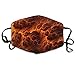 Produktbild Unisex Mouth Mask Cool Lava Flow Graphics Polyester Anti-dust Masks Washed Reusable Face Mask for Outdoor Cycling