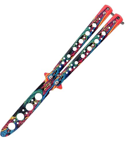 Couteau Papillon D'Entraînement ZoeTekway - Lame Émoussée Pour Débutants, Apprentissage Du Flip En Sécurité