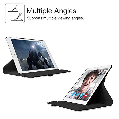 Apple iPad mini 1 / 2 / 3 Hülle Case – Fintie 360 Grad rotierend Kunstleder Schutzhülle Tasche Etui Smart Cover mit Auto Schlaf / Wach, Standfunktion, Stylus-Halterung für iPad mini 3 / iPad mini 2 / iPad mini 1, Dont Touch - 4