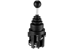 GUUZI CS-402 4NO 4-Posiciones Retorno Momentáneo Joystick Interruptor de Joystick con Manga de Goma