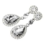 Damen Ohrhänger Hängende Tropfen Ohrringe Ohrringe Charmante Mode Valentinstag Geburtstagsgeschenk für Mädchen Herren Damen Piercing Ohrringe Stud Ear (Weiß)