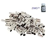 Zimo 50pcs Brake Cable Housing Ferrule End Caps for Bike Cycle or Bicycle Metal 5mm