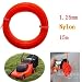 Produktbild mark8shop 1,25 mm x 15 m flexibles Nylon Trimmer Line Seil für die meisten Benzin Rasentrimmer Maschine
