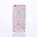Produktbild König-Shop Henna Cover Handy Hülle Case Schutzhülle Bumper Tasche Indische Sonne Mandala Weiß, Für Handy:Apple iPhone 7 Plus (5.5 Zoll), Motiv auswählen:Blatt